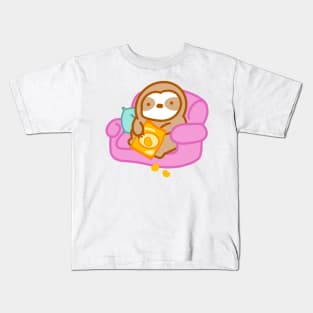 Cute Sloth Couch Potato Kids T-Shirt